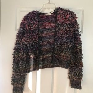 Anthropologie Sleeping On Snow Looped Cardigan